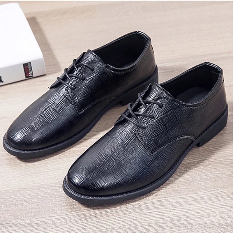 2023 Stylish Elegant Men's Leather Shoes Lace-up Casual Leather Shoes British Formal Shoes  Trend Driving Shoes Free Shipping