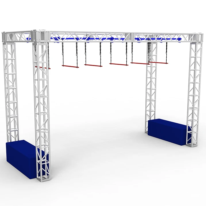 Ninja Warrior Trapeze Swing Bar Obstacle Course For Kids Indoor Playground Equipment