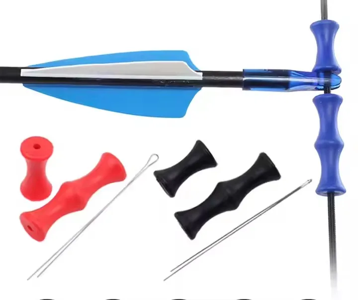 1Set Hunting Archery Soft Silicone Finger Guard Bowstring Protector for Recurve Bow Outdoor Shooting Target Practice Gear
