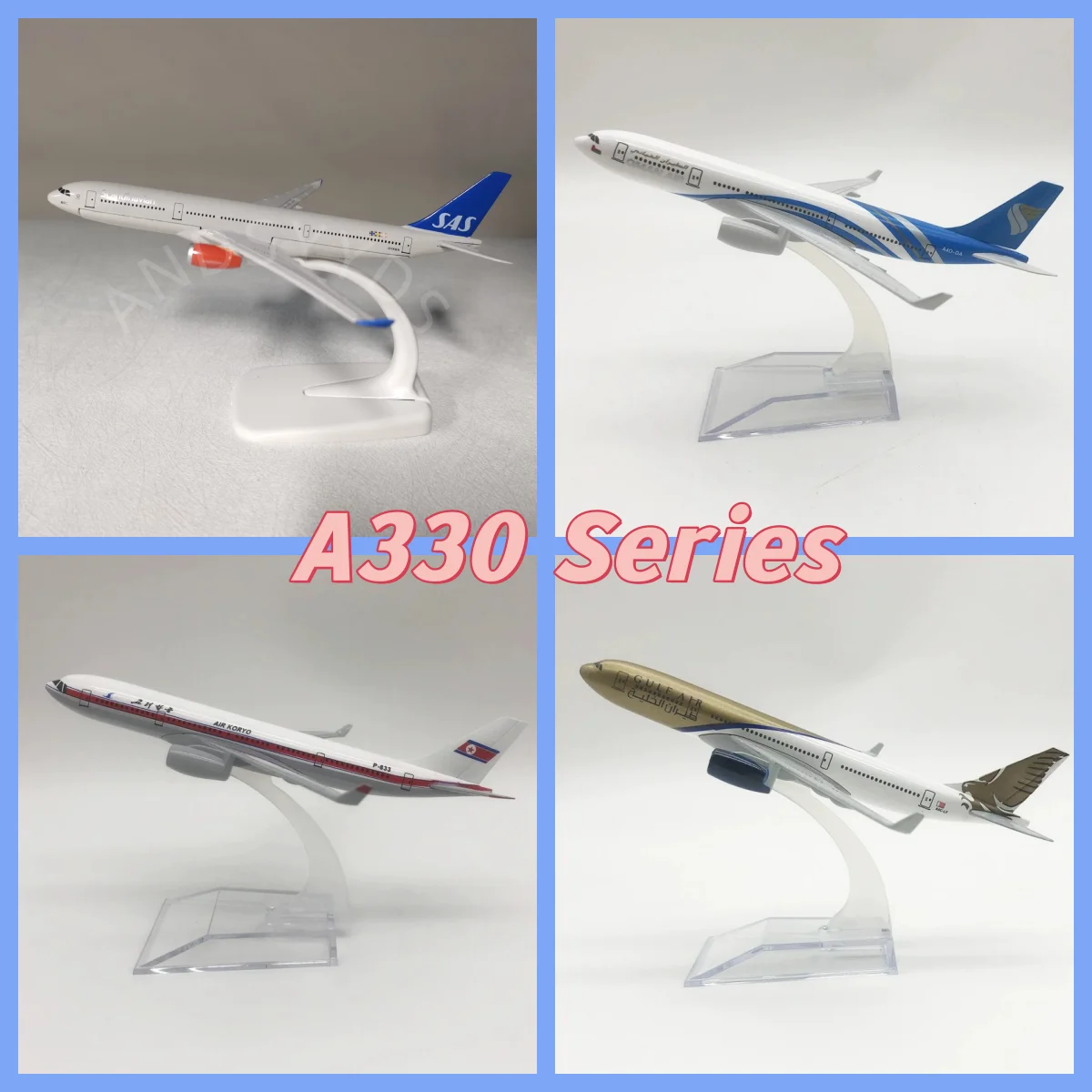 

Серия A220/A330 A330, Северная Корея, воздушные пути с шасси, модель самолета, металлическая 16 см, имитация литья под давлением модели самолета, игрушка