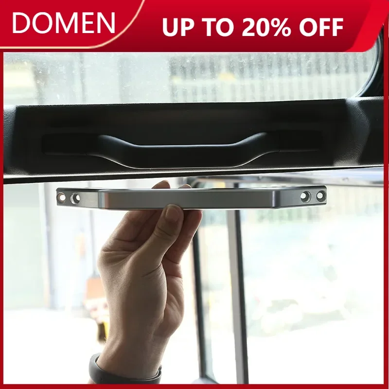 

Para Land Rover Defenr 110 130 2004-2018 aleación aluminio plata/negro/rojo manija agarre techo coche emllecedor