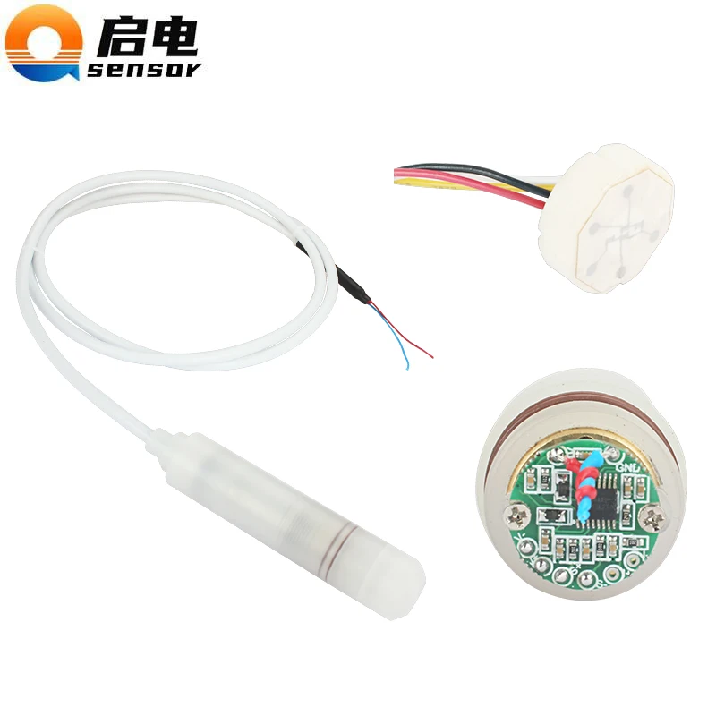 Imagem -02 - Sensor Nivelado Líquido Submergível Anticorrosão Transdutor de Pressão de Ptfe para o Transmissor Nivelado Líquido Químico 05m