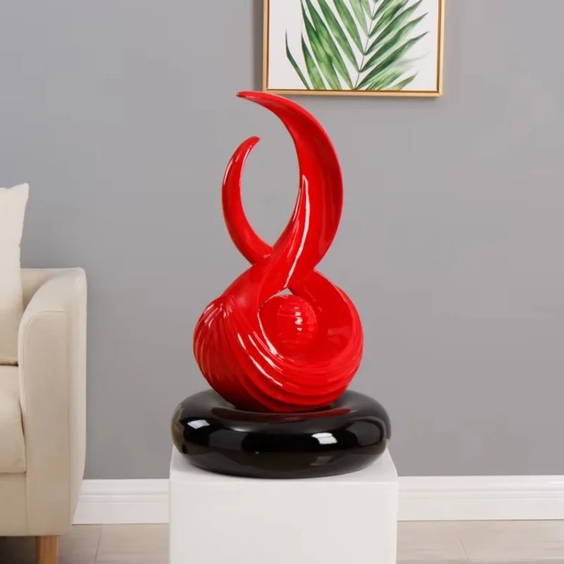 Luxury hand painted resin creative art sculpture home decoration, suitable for home office modern decoration