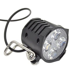 12W LED E-Bike Front Light Spotlight High-brightness Horn Electric Scooter Front Light Safety Warning Cycling Equipment