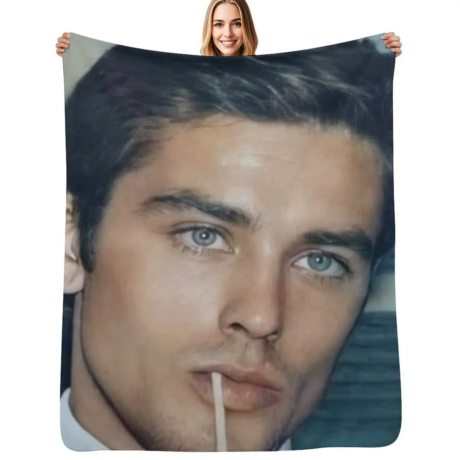 

alain delon Throw Blanket Warm Accent Blanket for Living Room Decoration