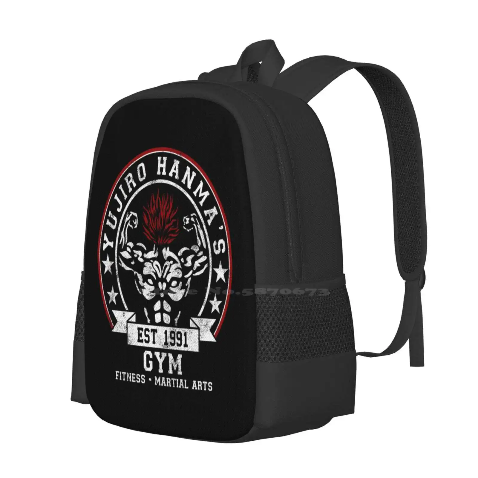 Strongest Gym On Earth Hot Sale Backpack Fashion Bags Anime Manga Grappler Baki Dou Martial Arts Dojo Fighting Manly Macho