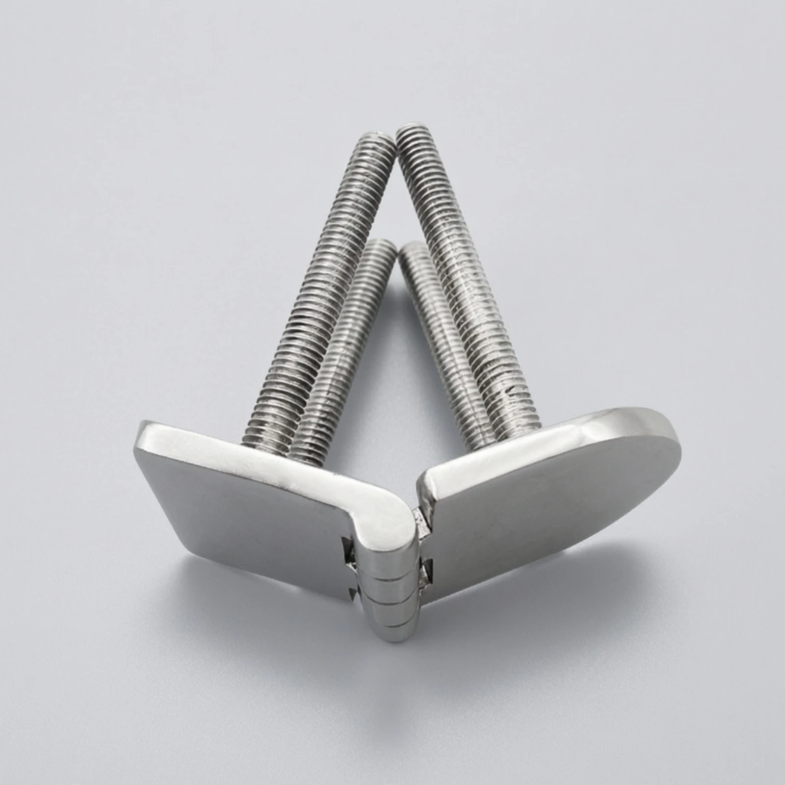 316 Stainless Steel Marine Hinge Low-Maintenance Marine Hinge with Threaded Rods Compact for Boats