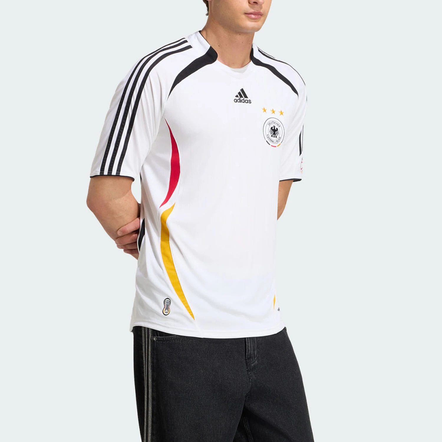 Adidas genuine German team 2006 retro home jersey short sleeved jersey KD3998