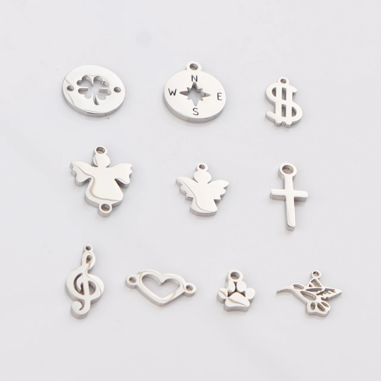 10pcs/Lot Mirror Polished Stai - огляд і ціна Jewelry Making Notes