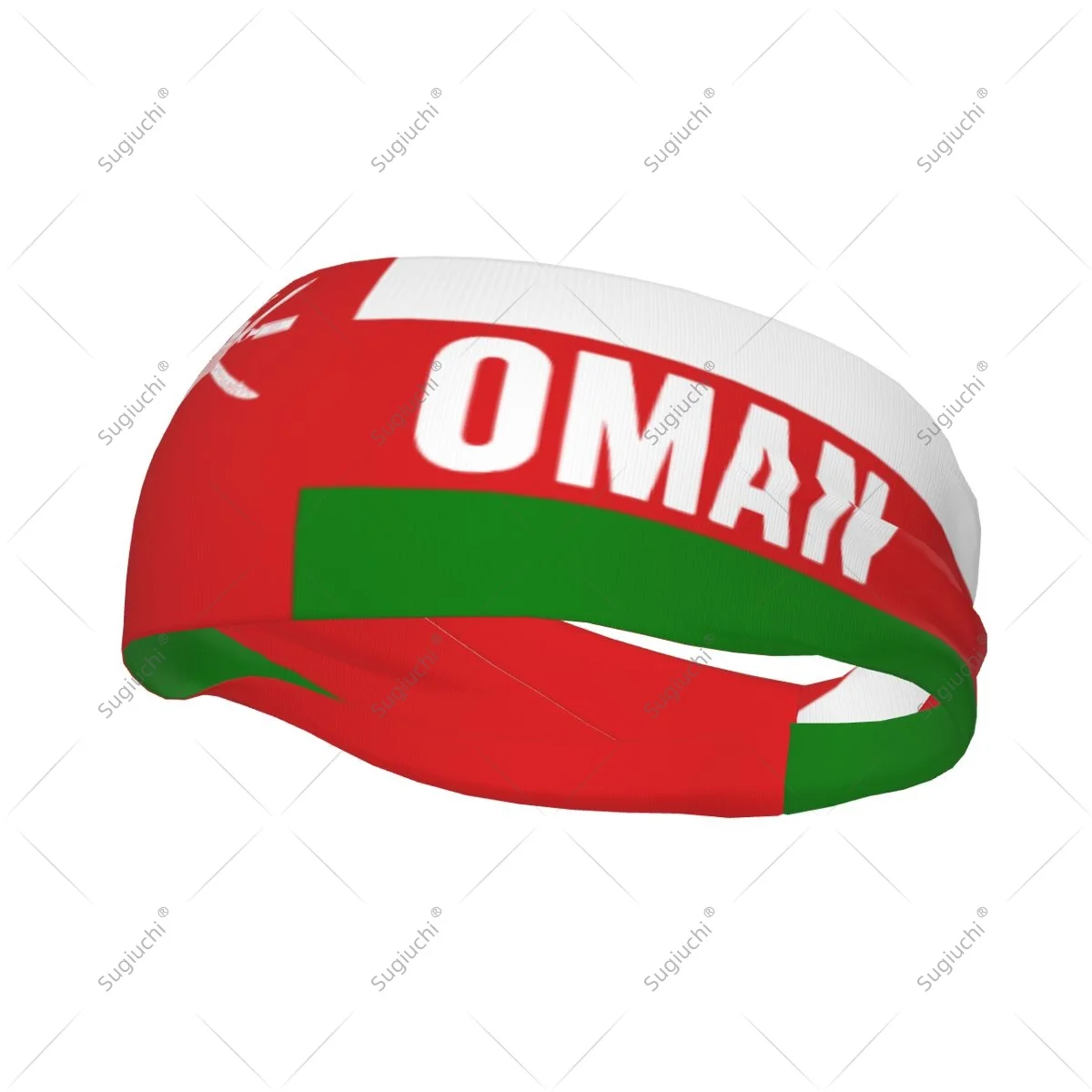 

Men Women Oman Flag Elastic Wide Headbands For Yoga Fitness Tennis Running Gym Sports