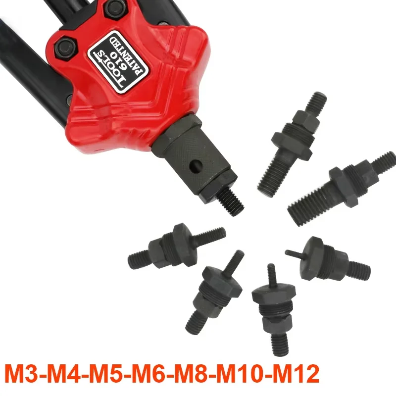 Rivet NUT เครื่องมือใส่คู่มือ Riveter เกลียว NUT โลดโผน Rivnut เครื่องมือสําหรับถั่ว M3 M4 M5 M6 M8 M10 M12