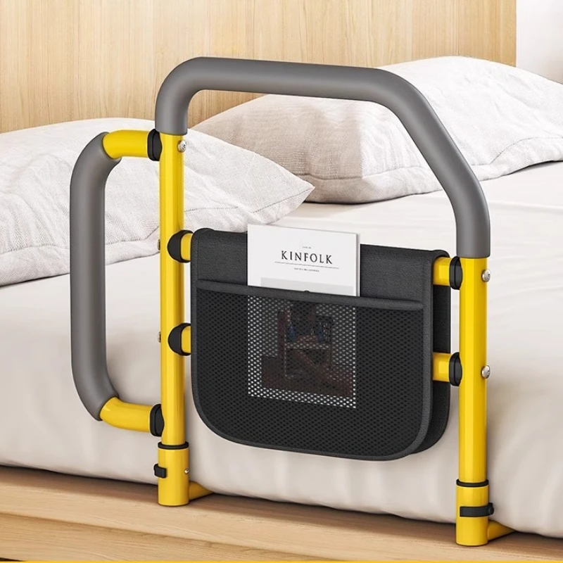 Elderly Bed Assist Rail Non-Slip Safety Handrail with Wide Soft Padding Fall Prevention Rising Aid for Seniors Easy Installation