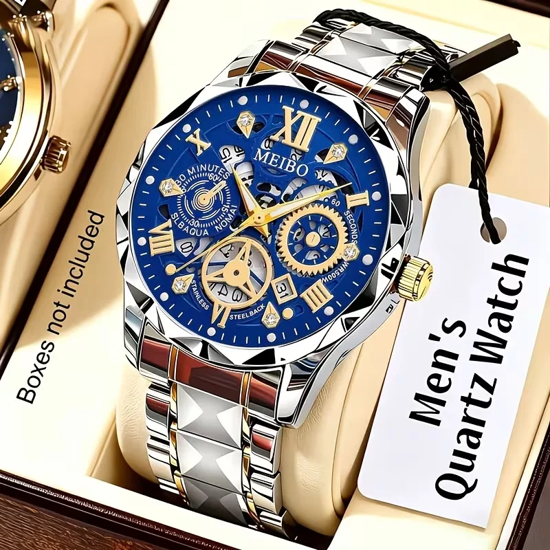 ラグジュアリースケルトンダイアルメンズビジネスウォッチ ステ - Luxury Watch Under 20000 のレビューと価格