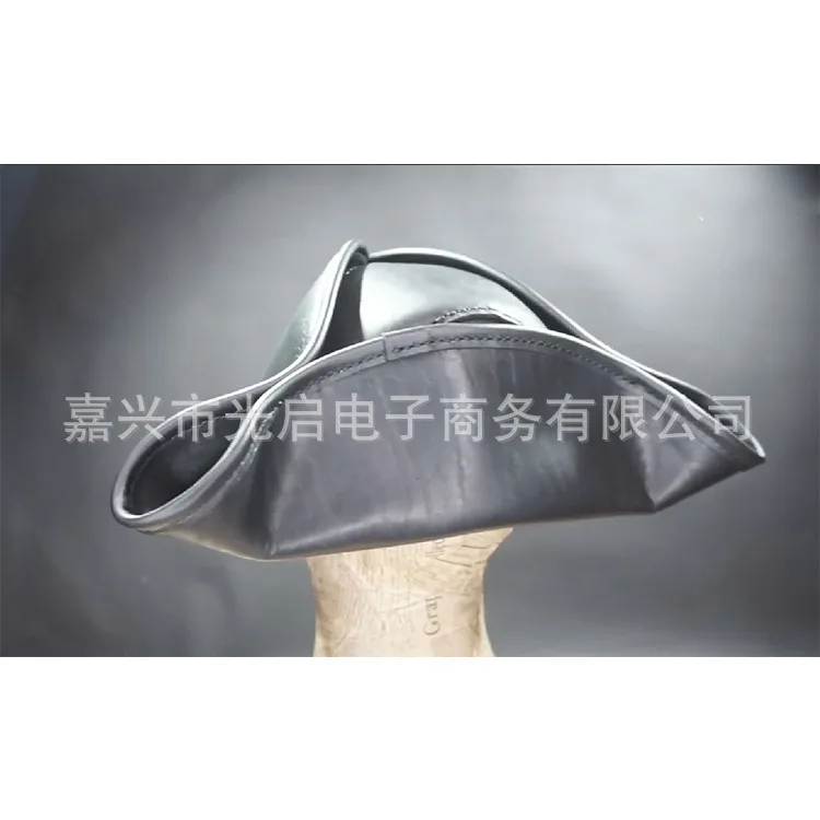 Steampunk Style Leather Hat Pirate Captain Hat Customizable Cosplay Party Props