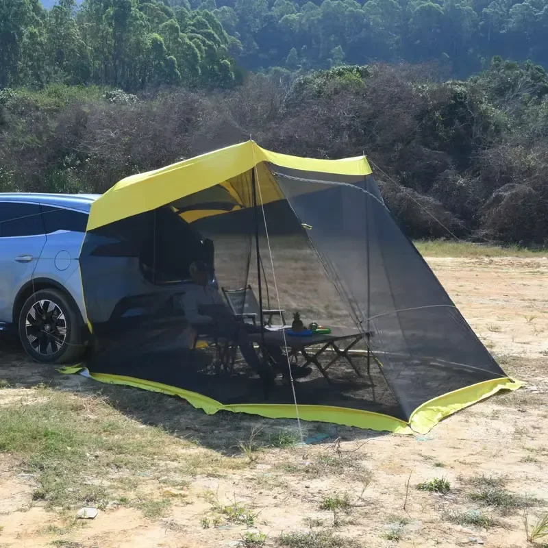 Car Rear Tent Extension Sunshade Vehicle Trunk Side Awning SUV Off-road Outdoor Canopy Camping Tent for Self-driving Tour