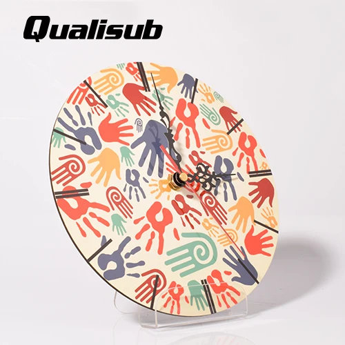 50pcs/Lot 200*200*5mm MDF Customized Sublimation blanks wall clock Decoration Photo frame blank