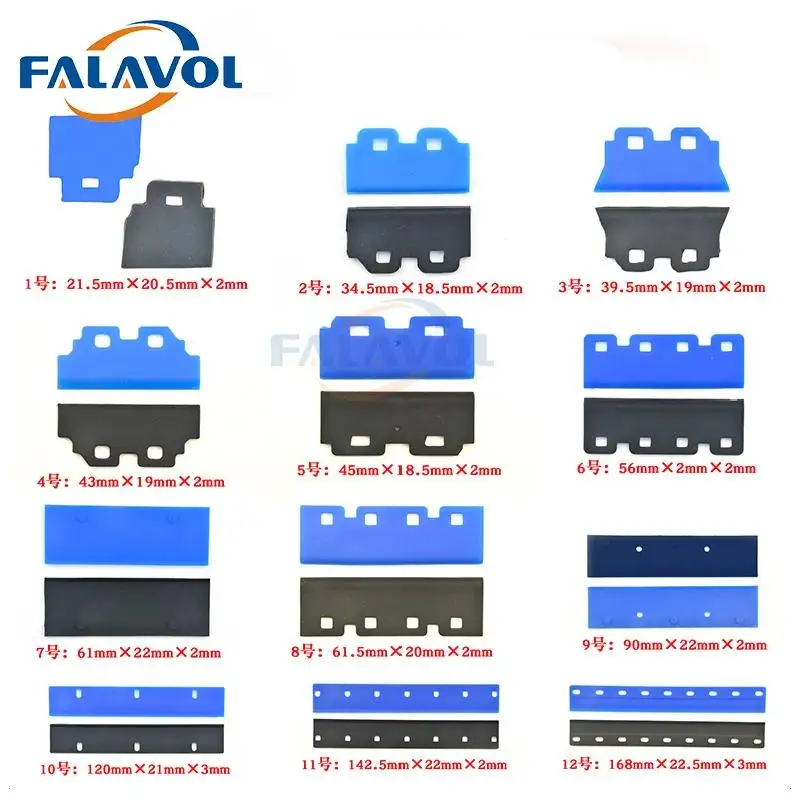 FALAVOL 5 sztuk/partia wycieraczka do drukarki dla Epson XP600 TX800 DX5 DX7 4720 głowica wycieraczki gumowe ostrze Roland Mutoh Mimaki wycieraczka czyszcząca