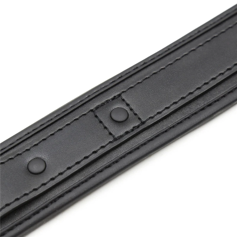 가죽 초커 목걸이와 리쉬 페티시 슬레이브 BDSM 본디지 넥 커프스 목걸이 에로틱 코스프레 액세서리 여성용 섹스토이