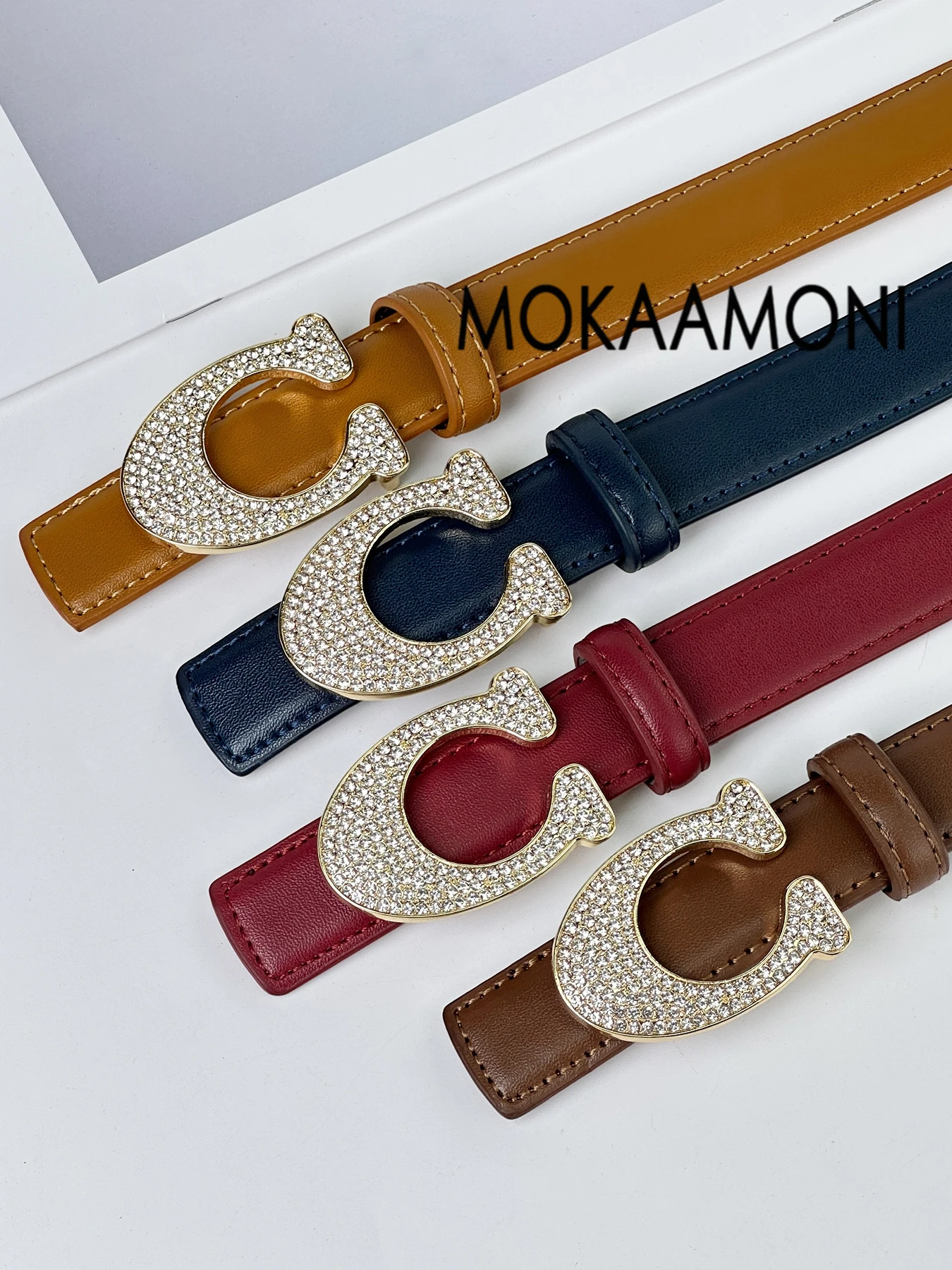 

Новый женский ремень с надписью, персонализированный, в простом стиле, из сплава, для платья, доступен в нескольких цветах, модный, уникальный аксессуар