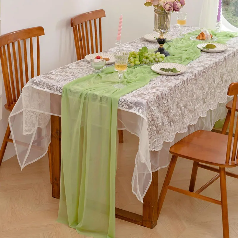 

Chiffon Table Runner Luxury Sheer Wedding Sheer Arch For Baby Shower Wedding Rustic Party Bridal Shower Birthday Christmas Decor