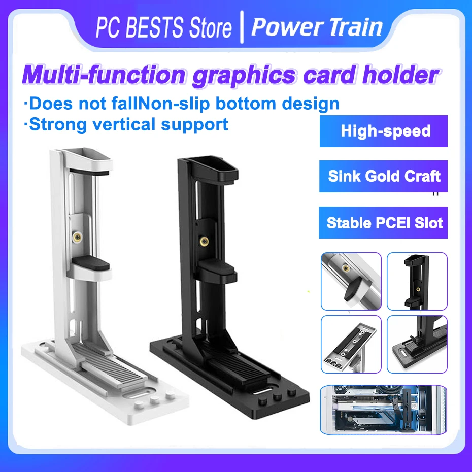 Power Train DL-X1 Desktop Computer Display Multi-function Graphics Card Holder Non Magnetic Strong Vertical Support PC Card Rack