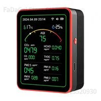 Portable 15-in-1 WiFi Indoor Air Quality Monitor with TFT Display AQI PM0.3 PM1.0 PM2.5 PM10 Temperature Humidity Tester
