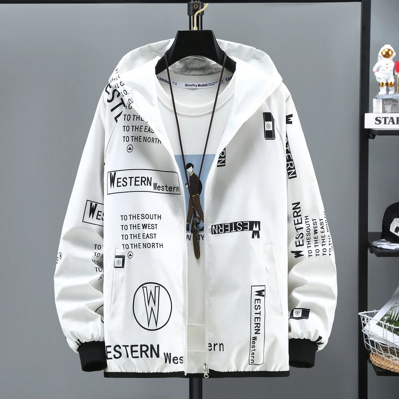 

Мужская куртка на весну-осень 2025: Свободный крой, молодежный, трендовый, в корейском стиле, универсальный, для студентов и подростков, из полиэфирного волокна