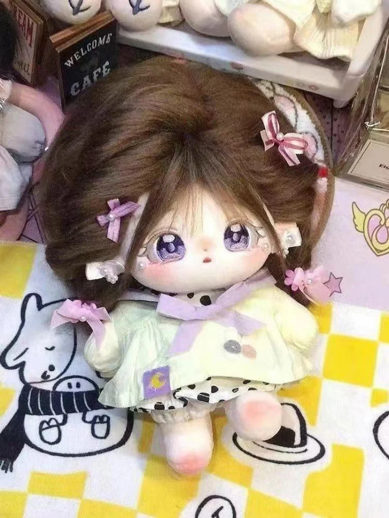 20cm IDol Doll Anime peluche Star Dolls carino farcito personalizzazione figura giocattoli cotone Baby Doll peluche giocattoli collezione fan regalo