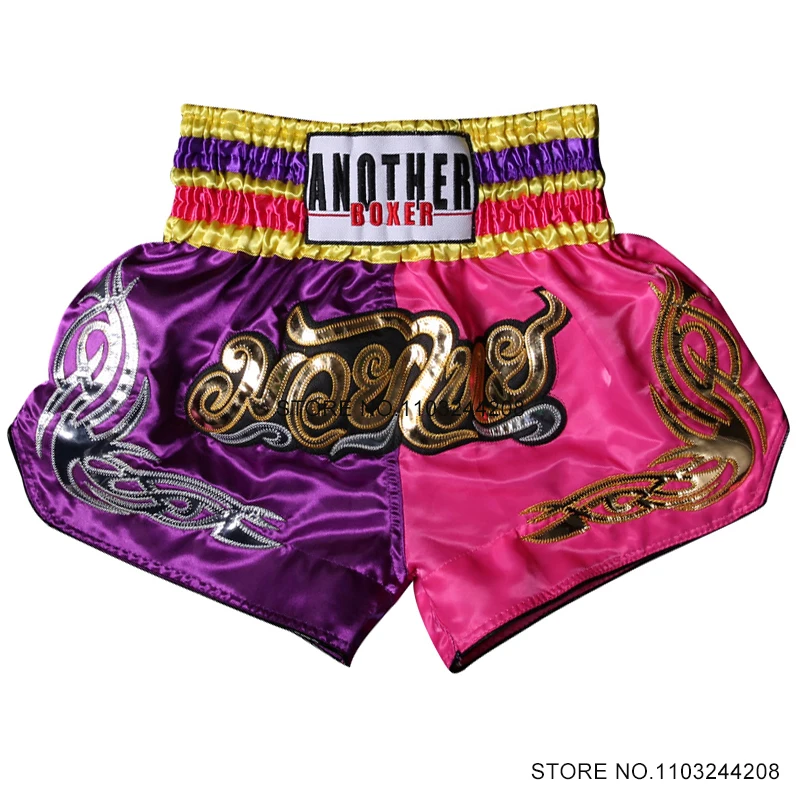 Muay Thai Shorts Kick Boxing Shorts Men Women Kids Boy Girl Thailand Kickboxing Fighting Grappling Pants MMA Training Clothing