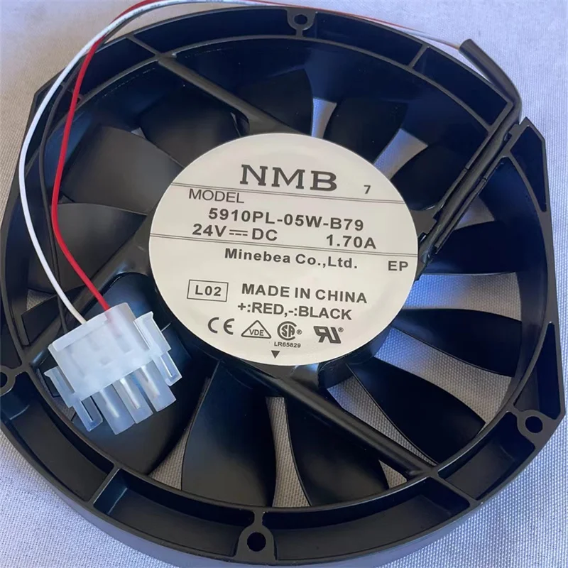 172*150*25 مللي متر 5910PL-05W-B79 لـ GALAXY 7000 24V 1.7A UPS مروحة تبريد إمداد الطاقة