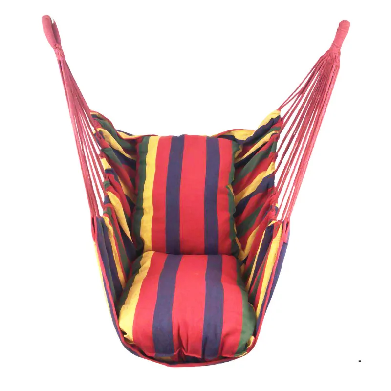 Indoor Single Cradle Swing Hanging Chair Portable Fashion Leisure Lazy Cushion Shoulder Chair Children Canvas Hammock