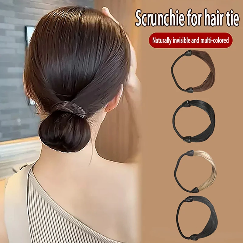 

Elegant Wig Hair Tie Hair Strands Elastics Hair Band Scrunchies For Women Girl Ponytail Holder Hair Rope Korean Style Hairband