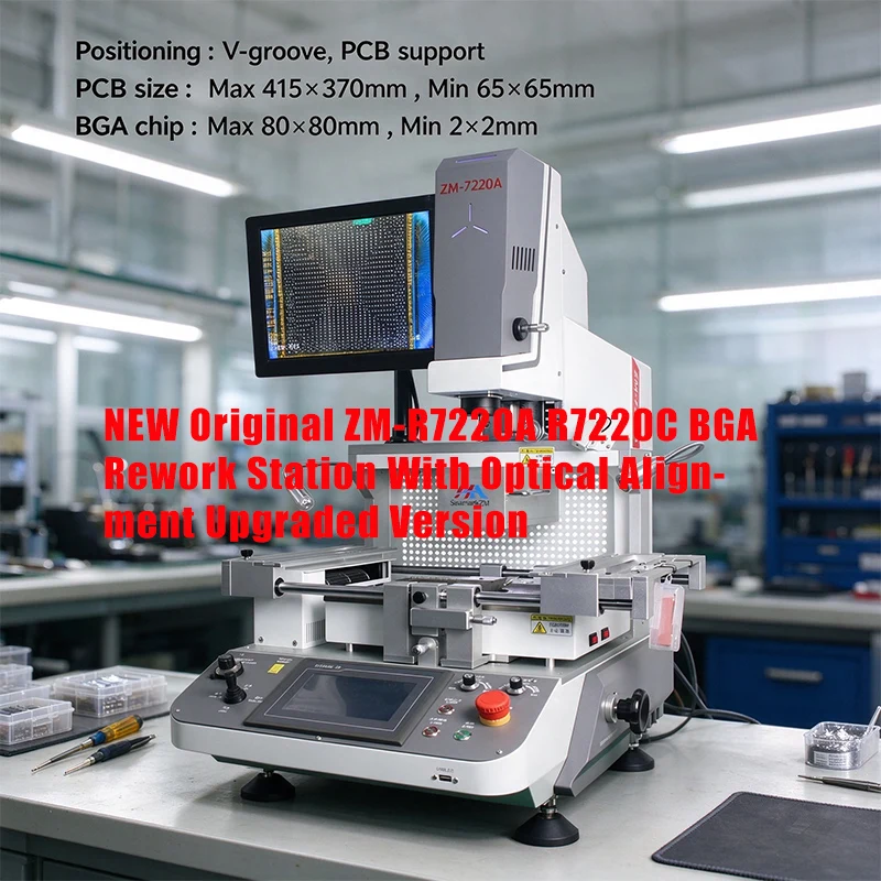 5300W ZM-R7220A Align Bga Rework Machine Optical Alignment Hot Air SMD Reballing Welding Machine R7220C