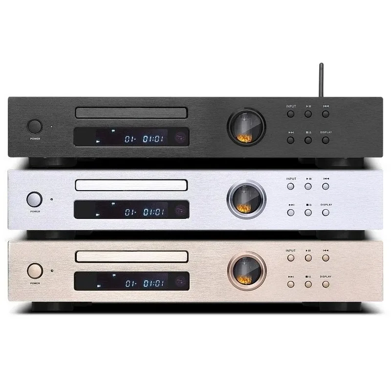 HIFI CD Player Professional Fever Grade Pure CD Lossless Music Player Wireless Bluetooth USB Lossless Record Tube Audio Player