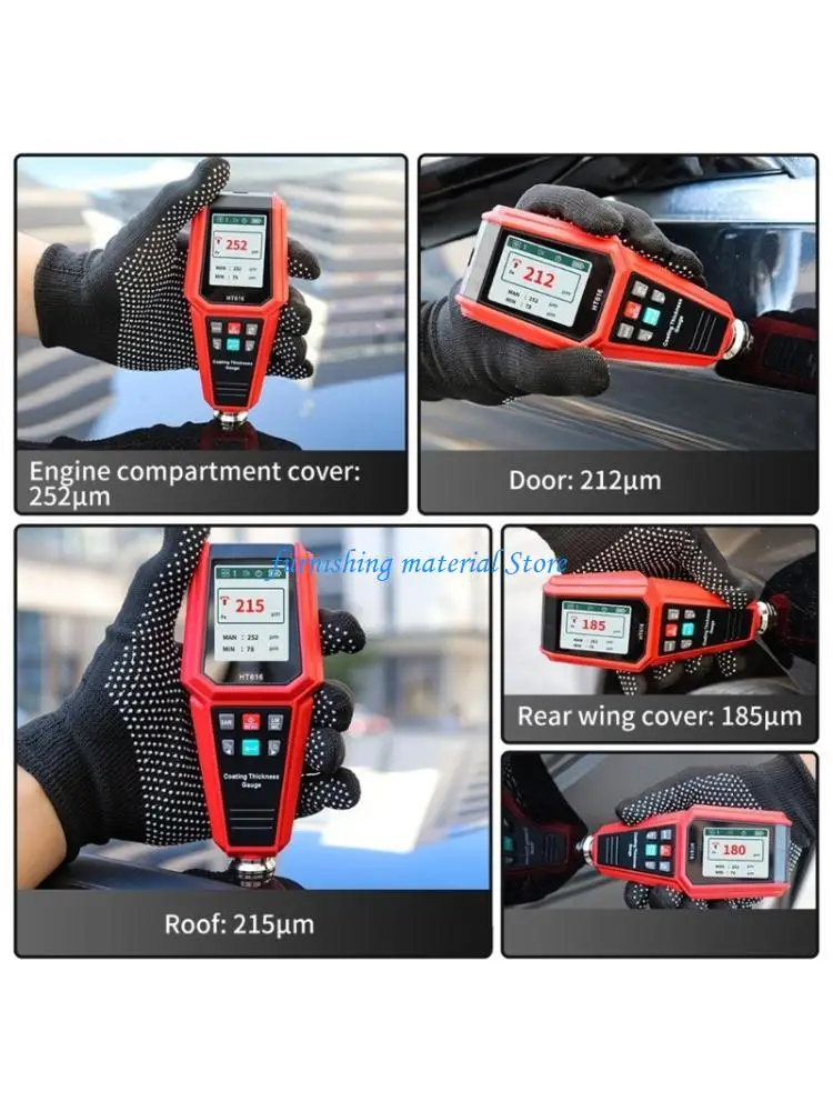 

Y5GD 0-1500μm LCD Display Paint Coating Meter Car Paint Gauge 0.1μm Resolution