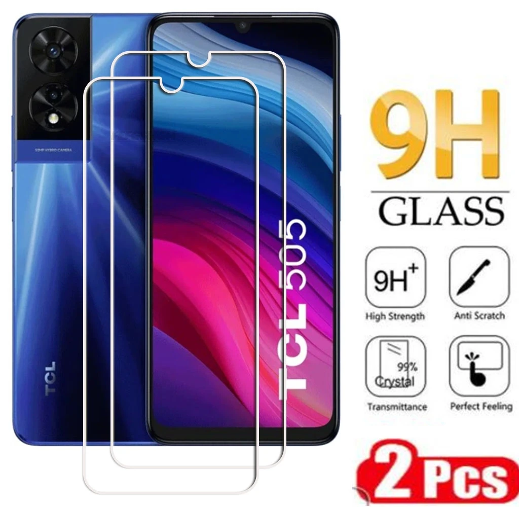 2 piezas de vidrio templado HD 9H para TCL 505, 6,75 pulgadas, TCL505 T509K T5094 TCL 505, película protectora de pantalla