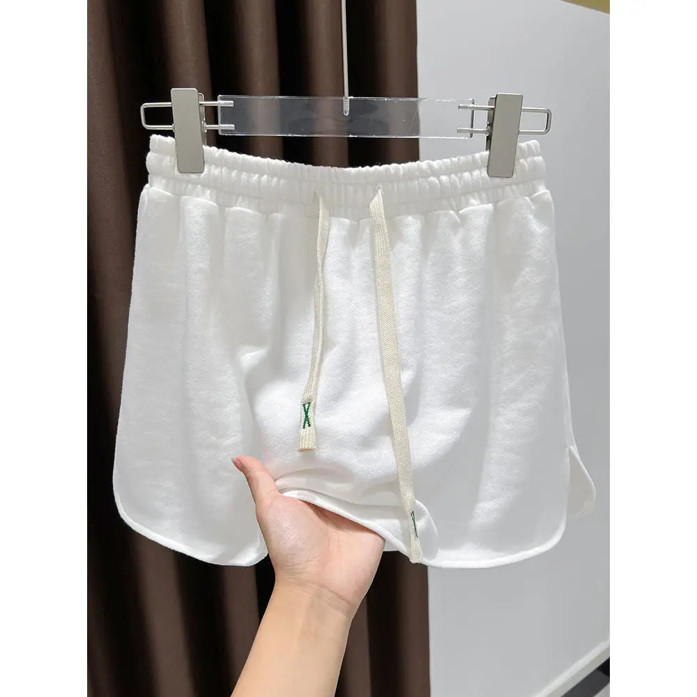 White Shark Skin Print Sweatshirt Inner Wear Base Layer Women's High Waist A-Line Skirt Half-length Autumn Winter Fashion