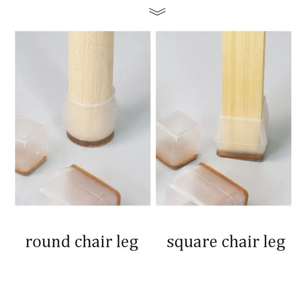 Use Shock Absorption with Felt Reduce Noise Anti-slip Mat Home Decor Furniture Feet Pads Floor Protector Cover Chair Leg Caps
