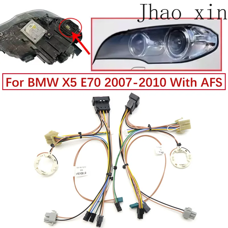 

For BMW X5 E70 2007-2010 With AFS Internal Wiring Harness Connector Assembly Plug Circuit Group Car Headlights Wiring Harness