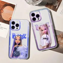 Bratz Doll Phone Case For IPhone 11 12 13 14 15 16 Pro Max 7 8 Plus Mini X XR XS SE TPU Yasmin Chloe Jade Sasha Cameron Fundas