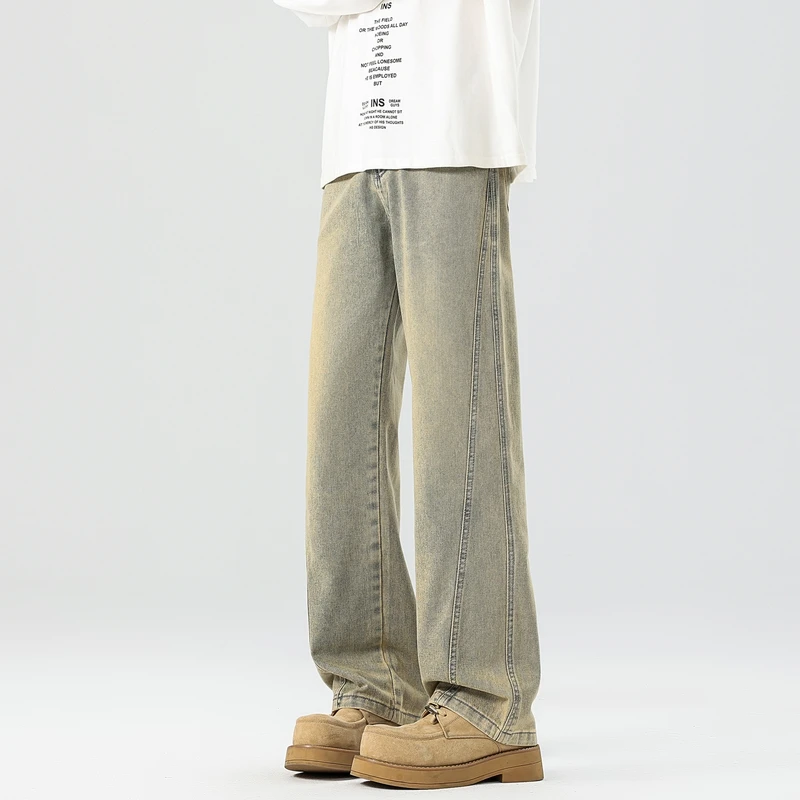 

New Fashionable Handsome Four Seasons Comfortable Jeans with No Trace Breathability High Quality Sports and Leisure Pants