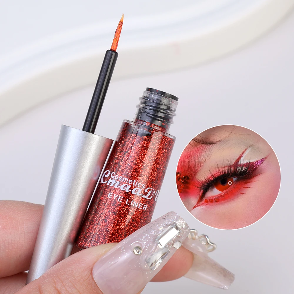 16 Color Glitter Eyeliner Pencil Waterproof Pearl Long Lasting Colorful Pigment Liquid Eyeliner Pencil Eye Makeup Cosmetics