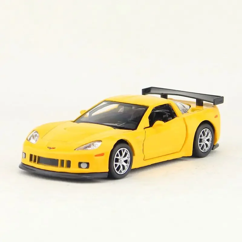 1:36 Chevrolet Corvette C6-R Car Model Scale Metal Diecast Miniature Pullback Vehicle Collection Xmas Gift Kid Boy Toy A216