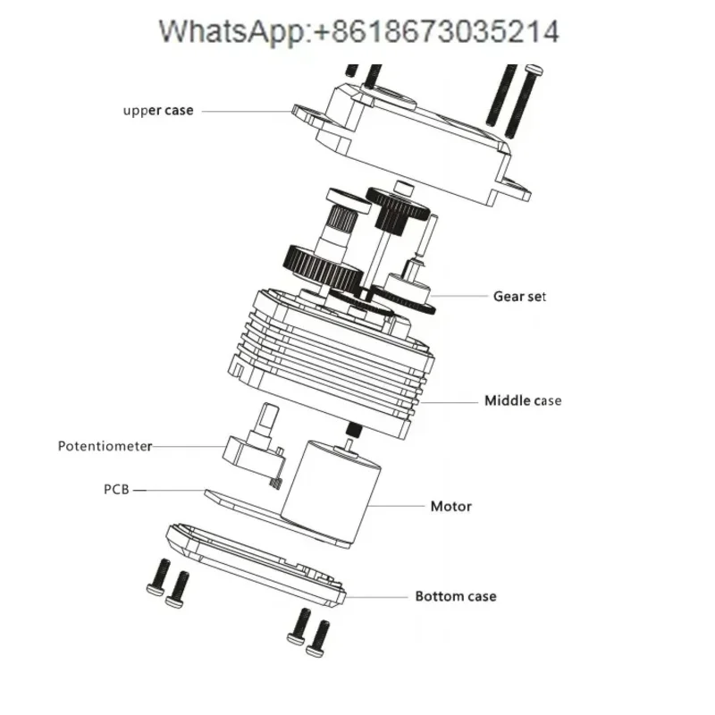 3 pz K-power MM0090 9g Micro Servo Impermeabile, 1.9KG Coppia Metal Gear Motore Analogico per RC Auto Robot Elicottero Aereo