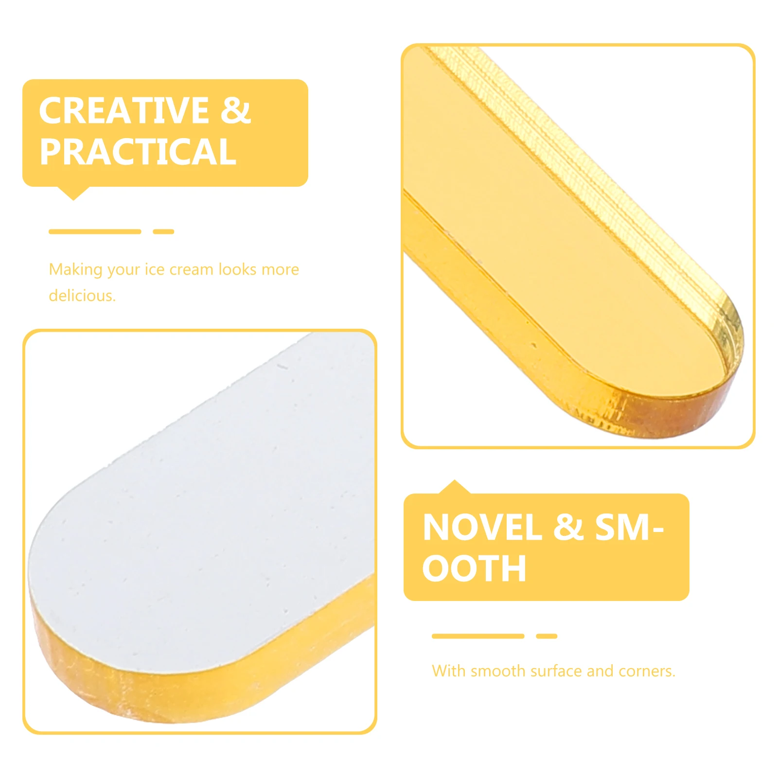 30 Pcs Popsicles Ice Craft Making Cream Craft Sticks Popsicles Diy Stick Making Diy Acrylic Sticks Safe Portable