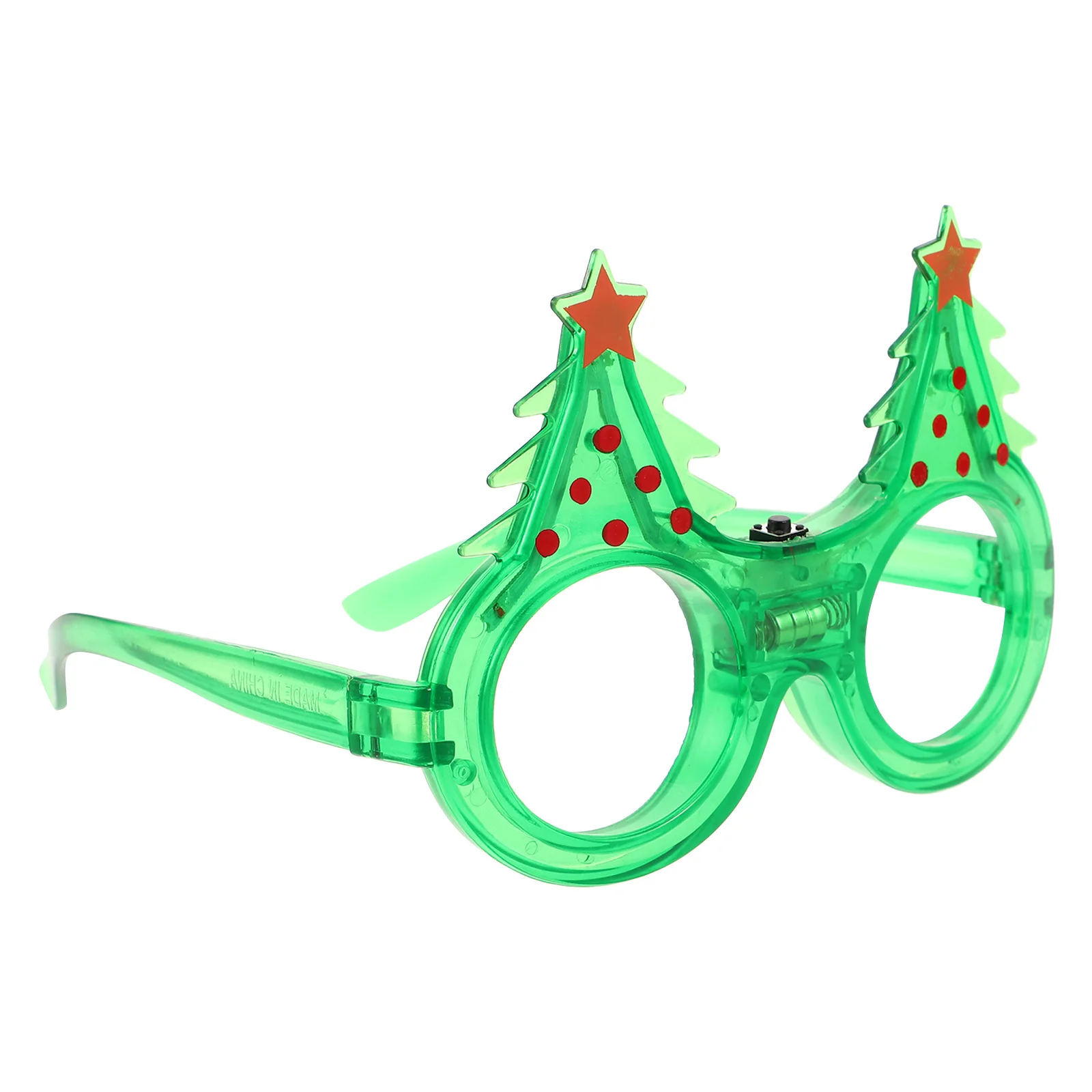 

LED Christmas Tree Light Up Glasses Christmas Party Decorations Photo Booth Props Holiday Party Favors Festive Accessories