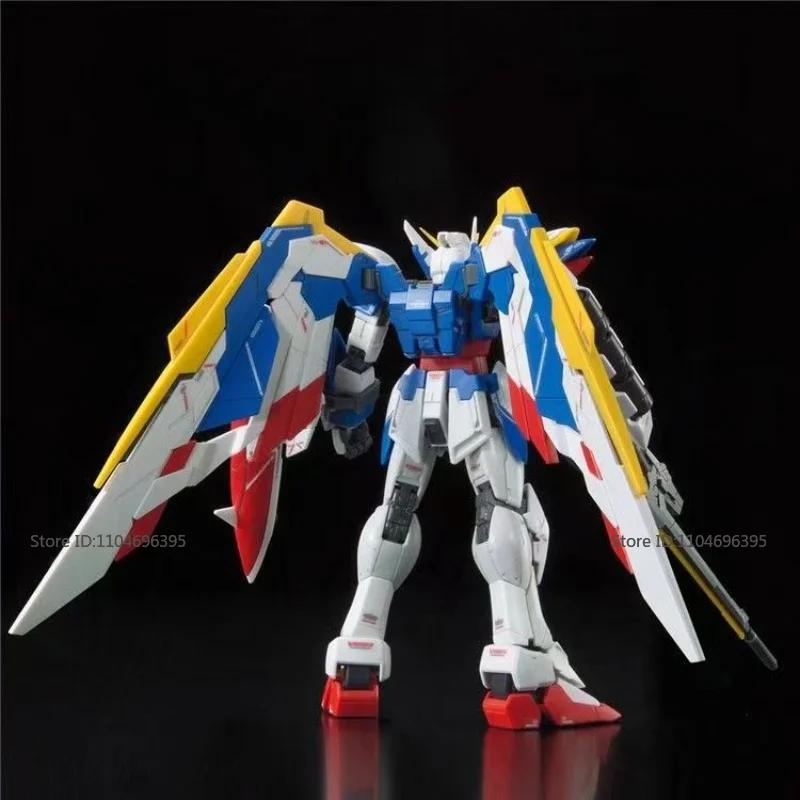 BANDAI – jouets modèles RG20 Wing Gundam Ew à assembler, modèle Mecha, figurines d'anime, Puzzle, cadeaux de poupée populaires de vacances, en Stock