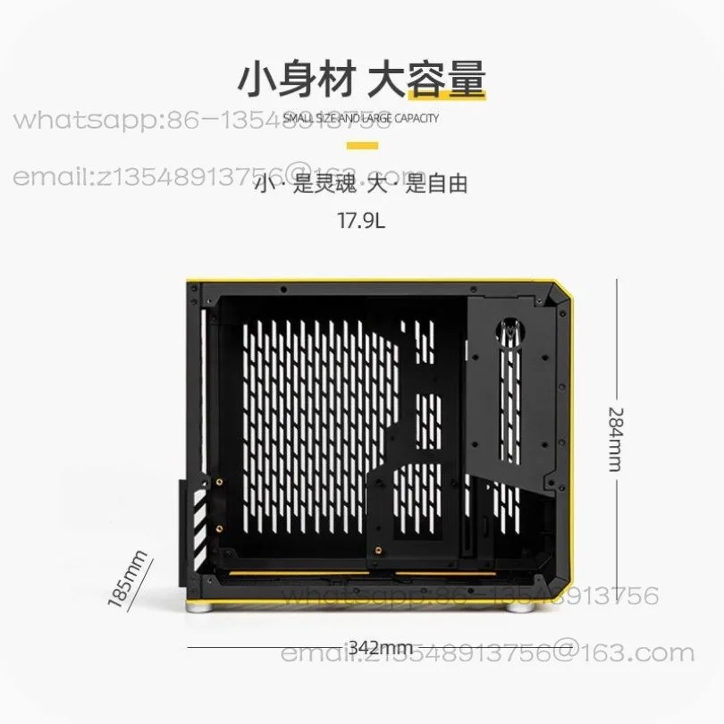 C28ITX MATX pure white small chassis portable portable full tower heat dissipation 240 water cooling side through host
