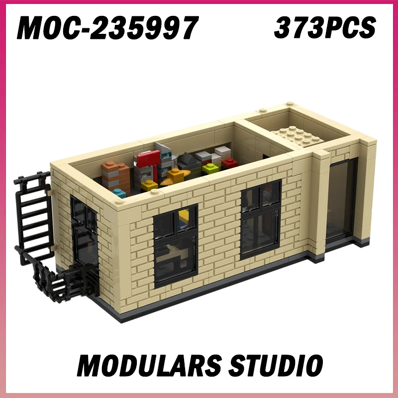 

MOC-235997 373 шт. модули, совместимые с студии MOC 208116, серия Street View, строительные блоки, игрушки для мальчиков, украшение для рабочего стола для взрослых