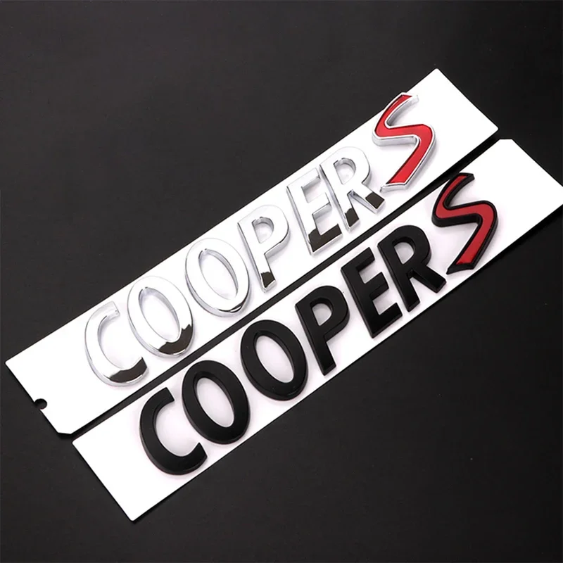 

3D ABS Letters Car Cooper S Emblem Rear Trunk Badge Sticker For Mini R52 R53 R55 R56 R57 R58 R59 R60 F54 F55 F56 F57 F60